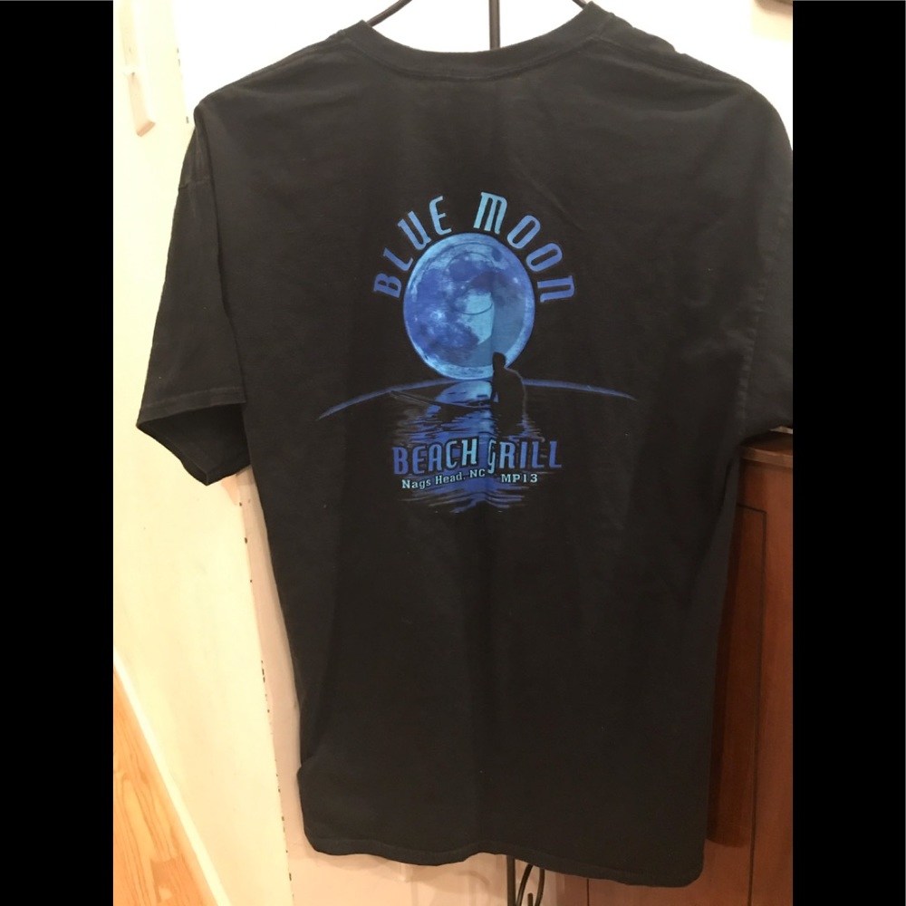 Blue Moon Beach Grill OBX black T-shirt Size XL